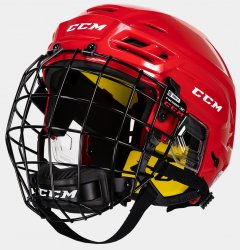 CCM Helmet hjälm HT TACKS 210 Red röd