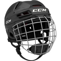 CCM TACKS 70 Helmet Combo JR svart hockeyhjälm