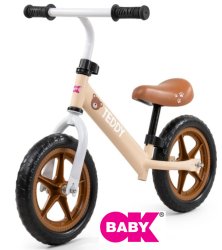 OkBaby Balanscykel Teddy Brun/beige