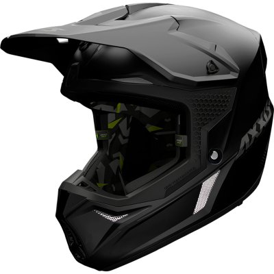 Zoom bild av Crosshjälm moped/MC Axxis Wolf Mattsvart