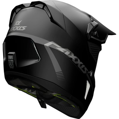 Zoom bild av Crosshjälm moped/MC Axxis Wolf Mattsvart