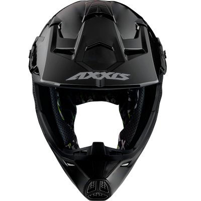 Zoom bild av Crosshjälm moped/MC Axxis Wolf Mattsvart